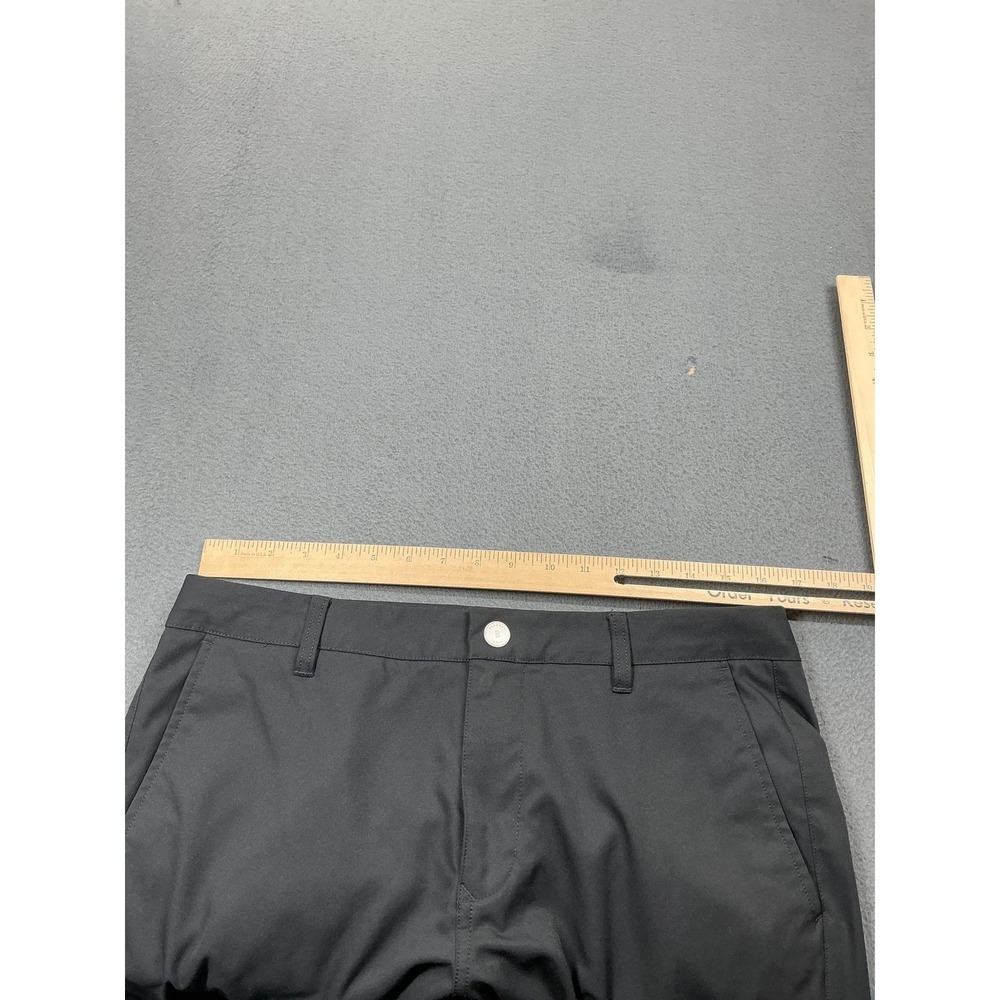 Bonobos Pants Mens 33x29 Black Golf Trousers Slim Straight Polyester Performance - Picture 5 of 11